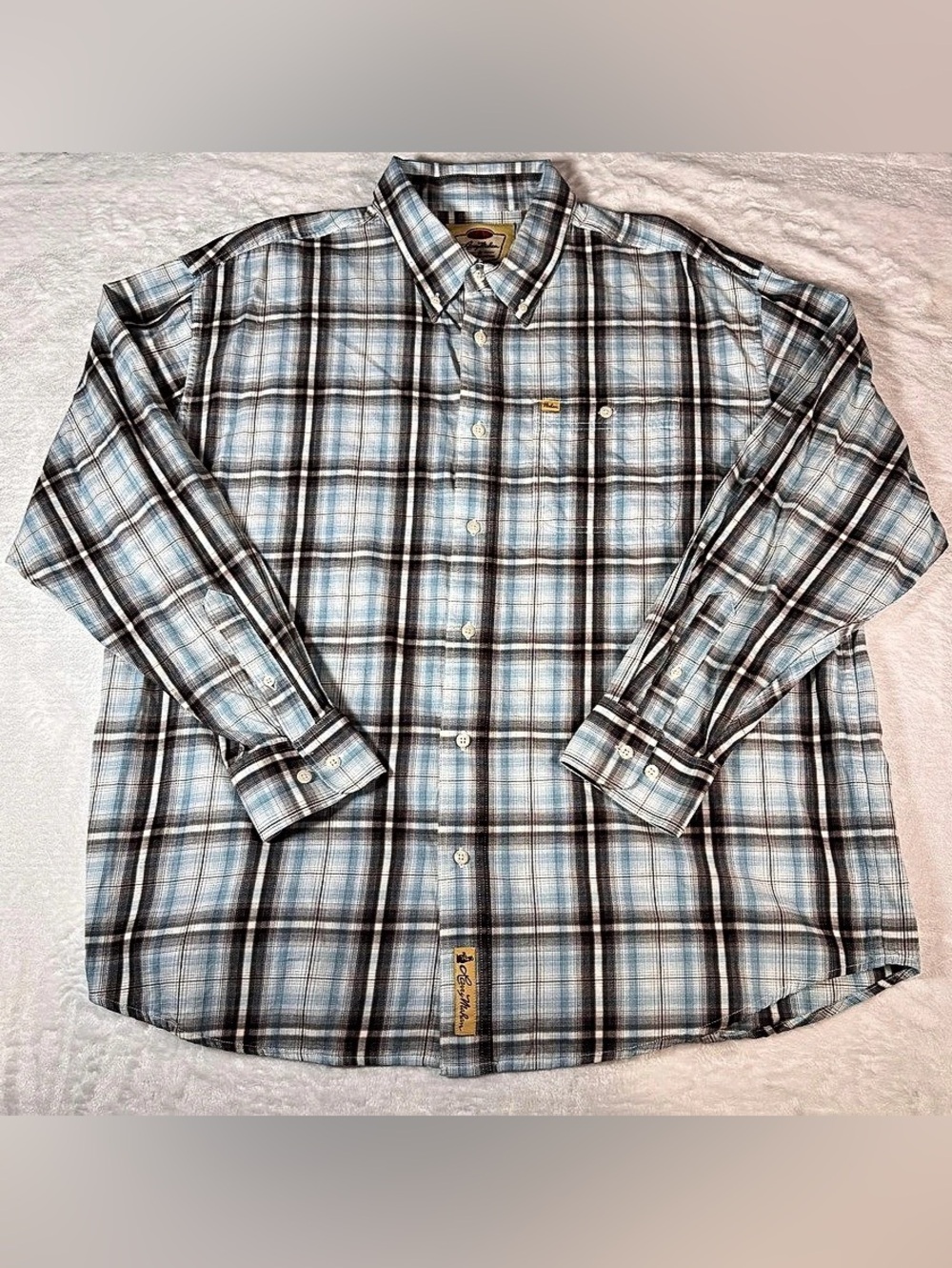 Larry Mahan Men’s XXL Plaid Western Cowboy Shirt